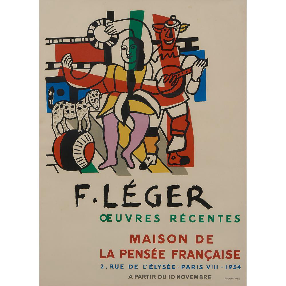 Villa Juno - L’affiche de l’exposition Leger fut achetée sur place en 1954 (Fernand Leger est né en Normandie à Argentan).