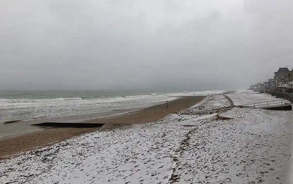 Villa Juno - Plage de Saint-Aubin-sur-mer sous la neige